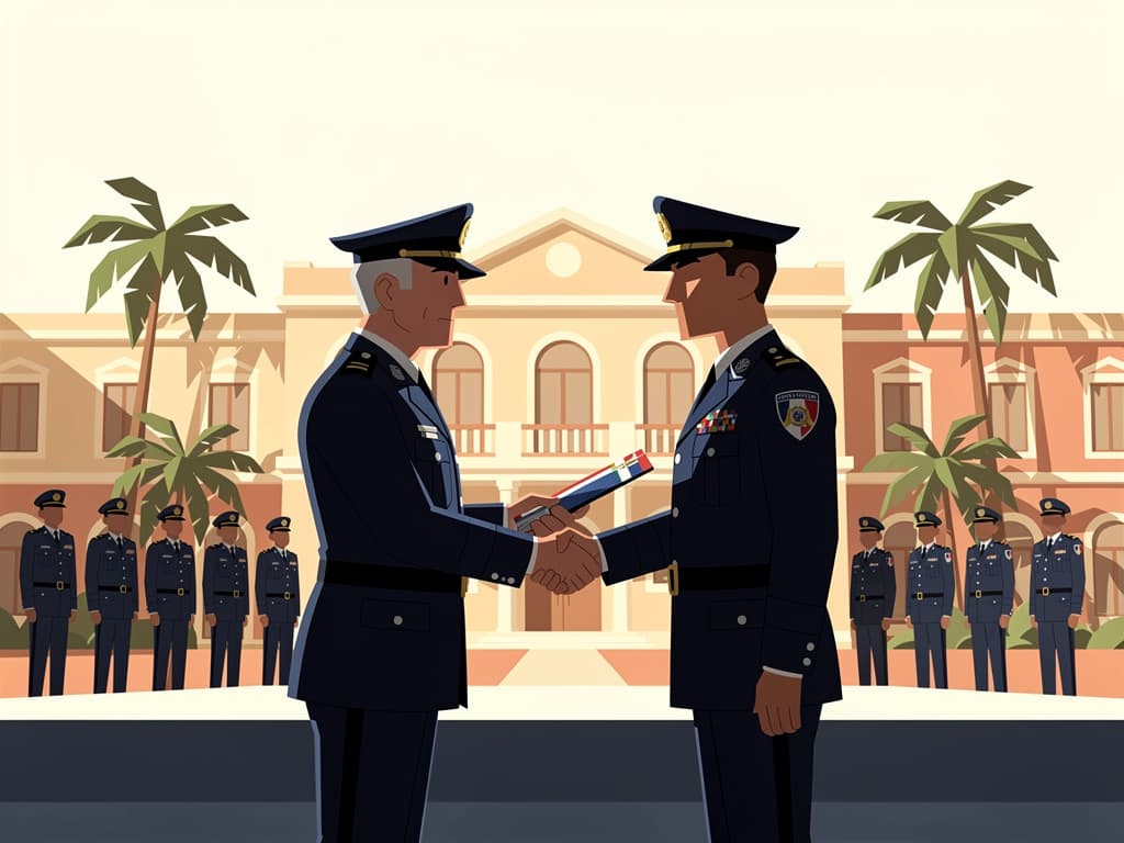 Cambio de mando en la Policía Nacional: Ernesto Rodríguez García sustituye a Andrés Modesto Cruz Cruz