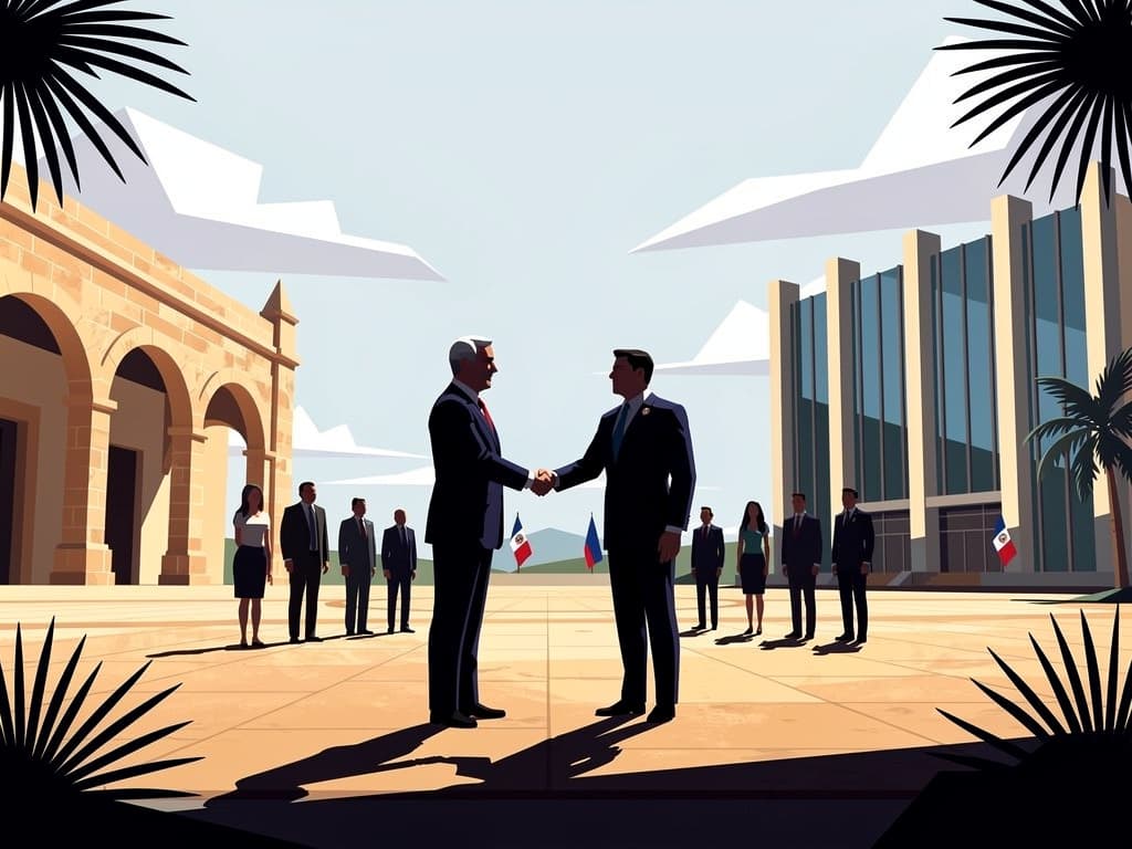 Abinader y Asfura fortalecen cooperación bilateral en visita oficial