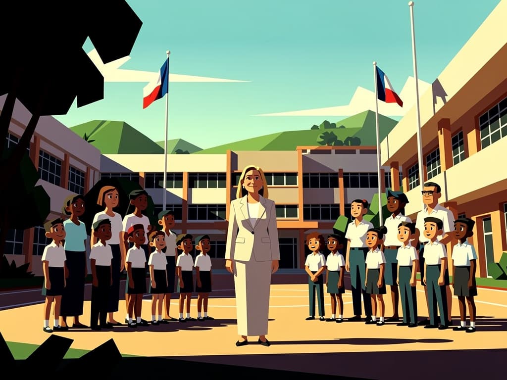 Raquel Peña encabeza inicio del año escolar 2026-2027 en Santiago
