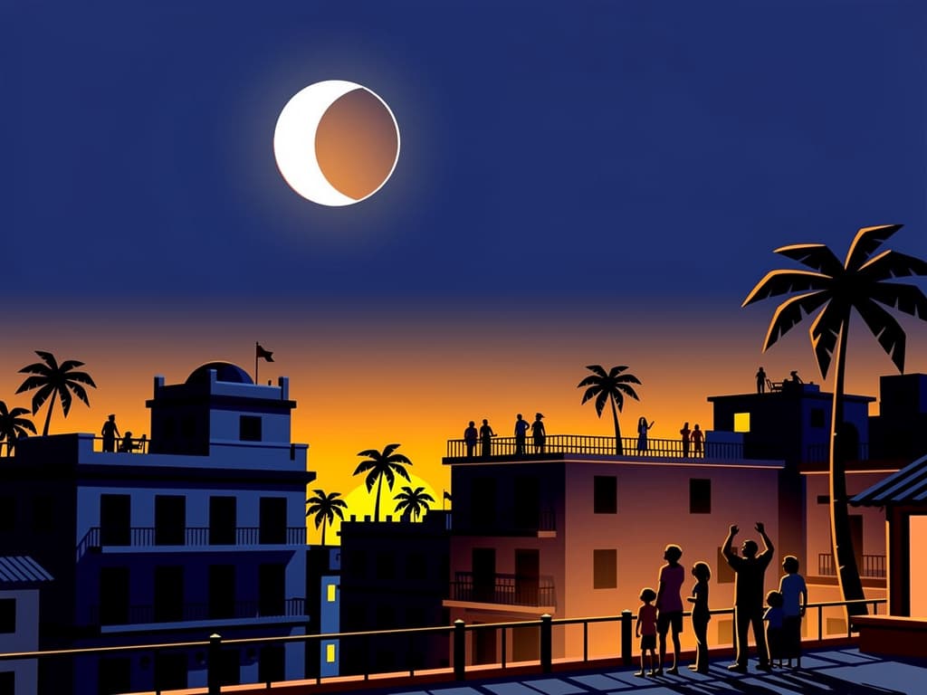 Eclipse lunar parcial será visible esta noche desde República Dominicana