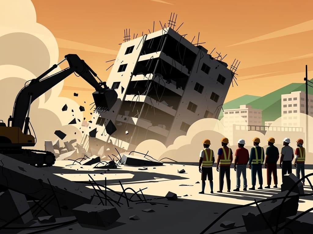 Venezuela inicia demolición de edificios colapsados tras los sismos de junio